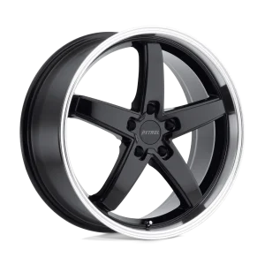 Petrol Wheels – P1B – Black – 17″x8″ 32mm – Summer Wheels – 1780P1B325112B72
